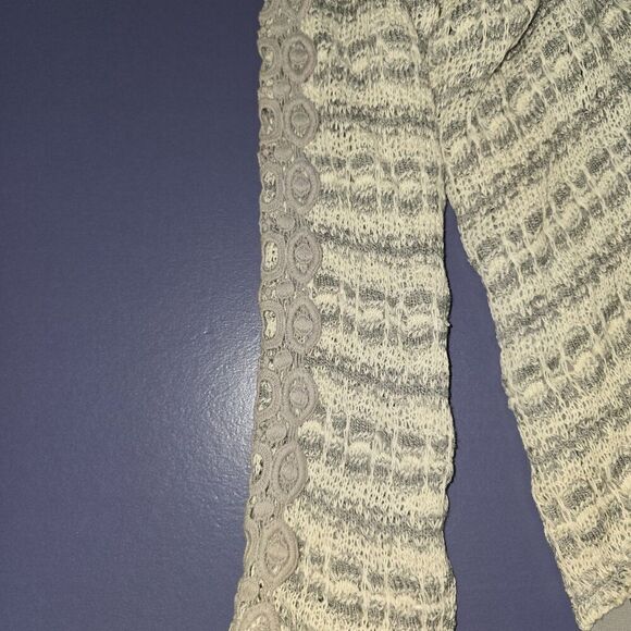 Dress Barn Long Sleeve Top Size 3X Gray/ White (A59) - Picture 2 of 7